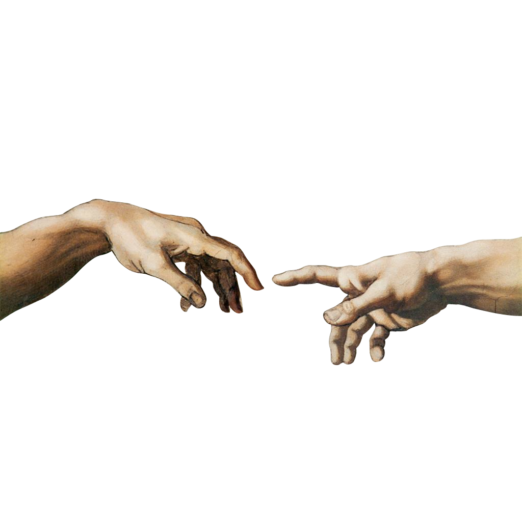 Creation of adam hands